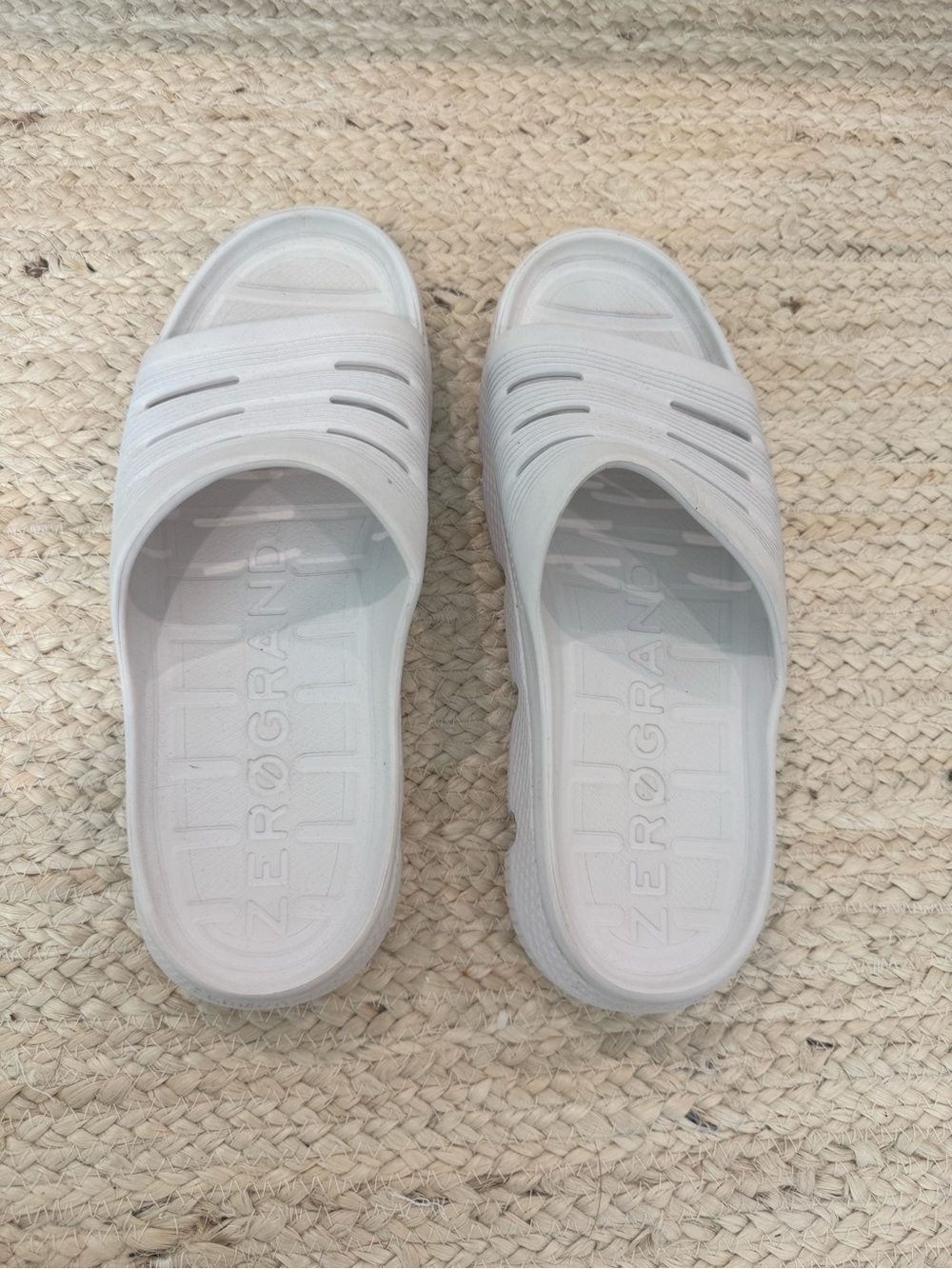 Cole Haan White ZERØGRAND Slide Sandals